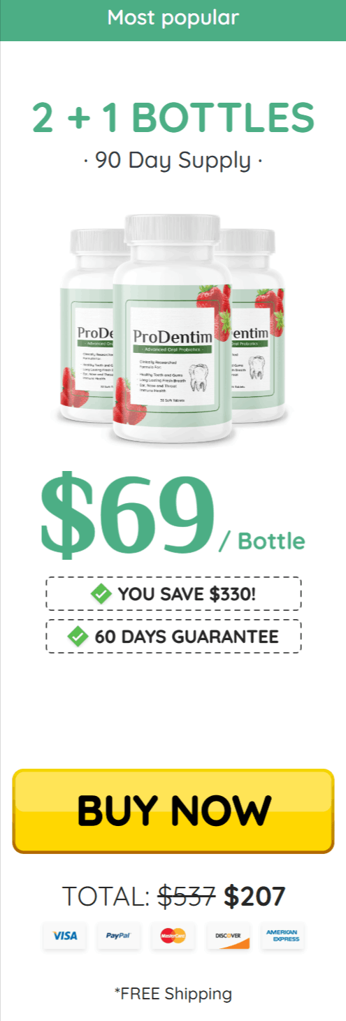 ProDentim price 3 bottle